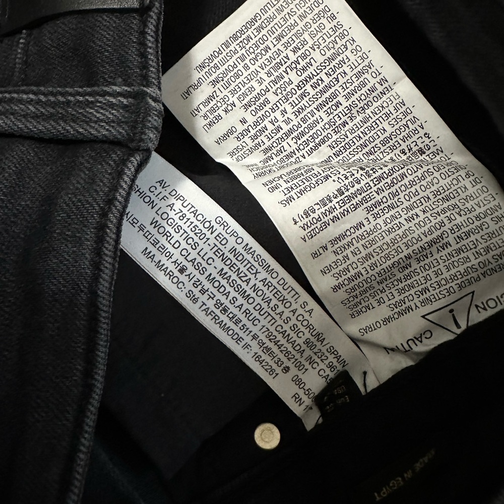Massimo Dutti High Rise Charcoal Skinny Jeans - Picture 4 of 8